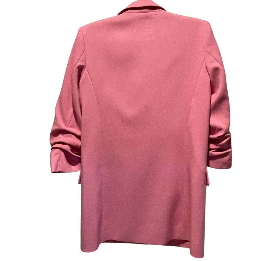 Endless Rose Pink Blazer | Belted Tailored Jacket Workwear | Size Small NWOT - Picture 4 of 7